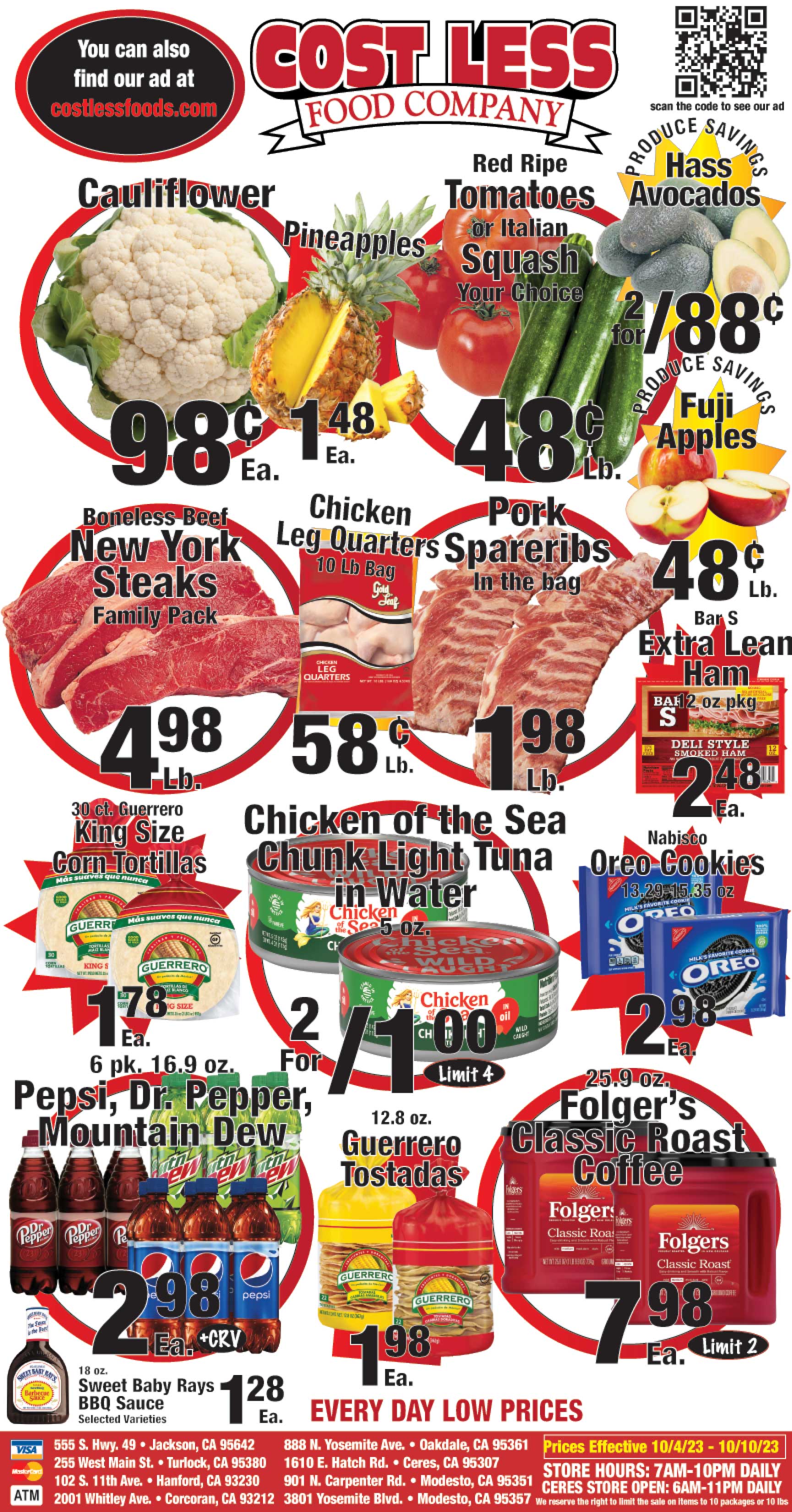 Weekly Ad Cost Less Food Company