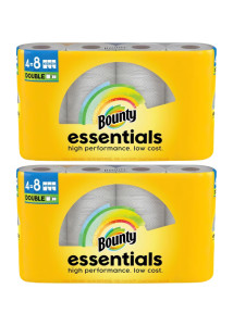 4 Roll Bounty Essentials Paper Towels