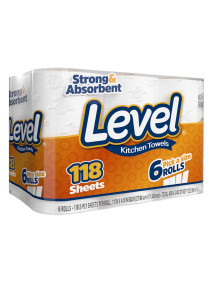 6 Roll Level Paper Towels