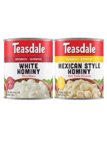 108 Oz Teasdale White or Mexican Hominy