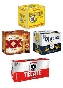 12 Pack - 12 Oz Corona, Pacifico, Dos Equis or