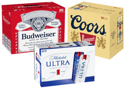 30 Pack 12 OZ  Budweiser or Coors Beer