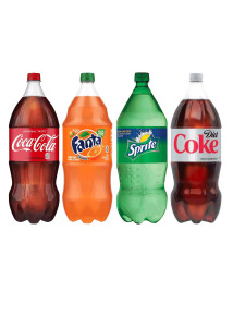 2 Liter Coke, Sprite, Diet Coke, Fanta