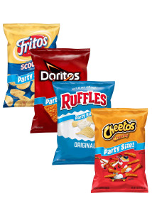 Party Size Cheetos, Fritos, Doritos, Ruffles