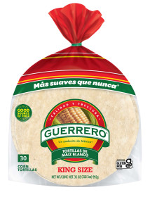 30 Count Guerrero King Size Corn Tortillas