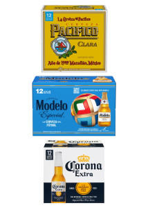 12 Pack - 12 Oz Modelo, Corona, or Pacifico