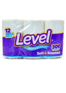12 Roll Level Bathroom Tissue